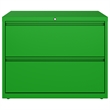 Pemberly Row 36-in Wide 2 Drawer Lateral Filing Cabinet Screamin' Green