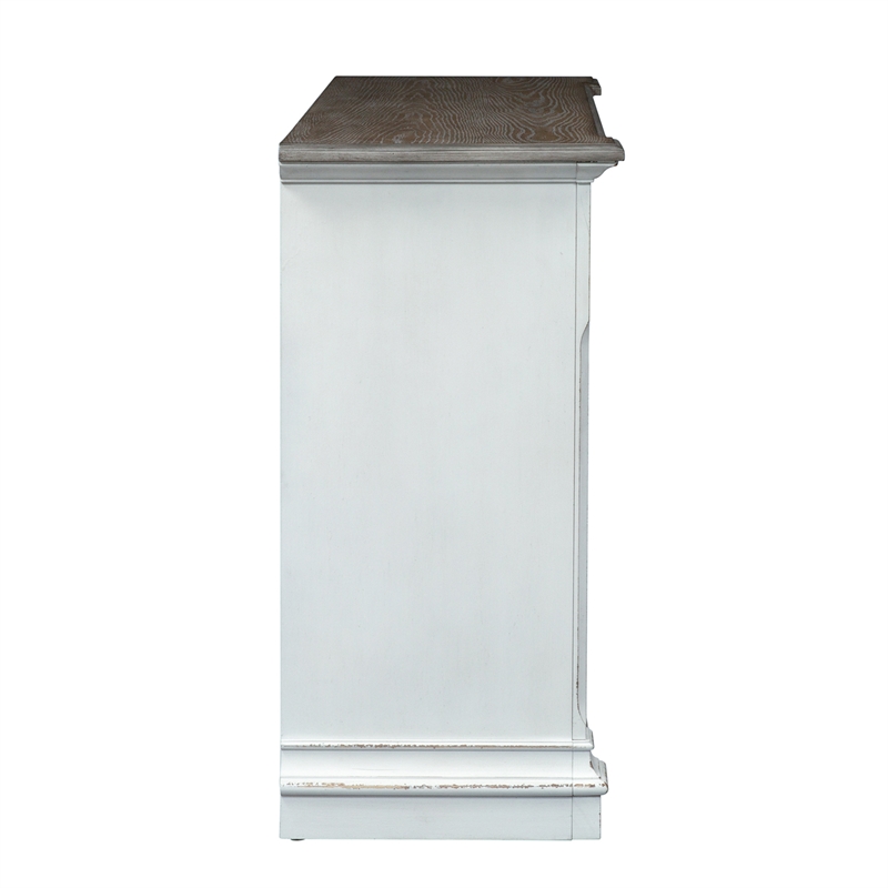 Pemberly Row Modern / Contemporary White French & English Dovetail Buffet