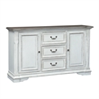 Pemberly Row Modern / Contemporary White French & English Dovetail Buffet