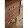 Pemberly Row 3-Drawers Solid Wood Buffet/Storage Cupboard in Walnut