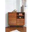 Pemberly Row 3-Drawers Solid Wood Buffet/Storage Cupboard in Walnut