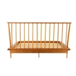 Pemberly Row 3-Pc Bedroom Set Spindle Bed + Two 2-drawer nightstands - Caramel