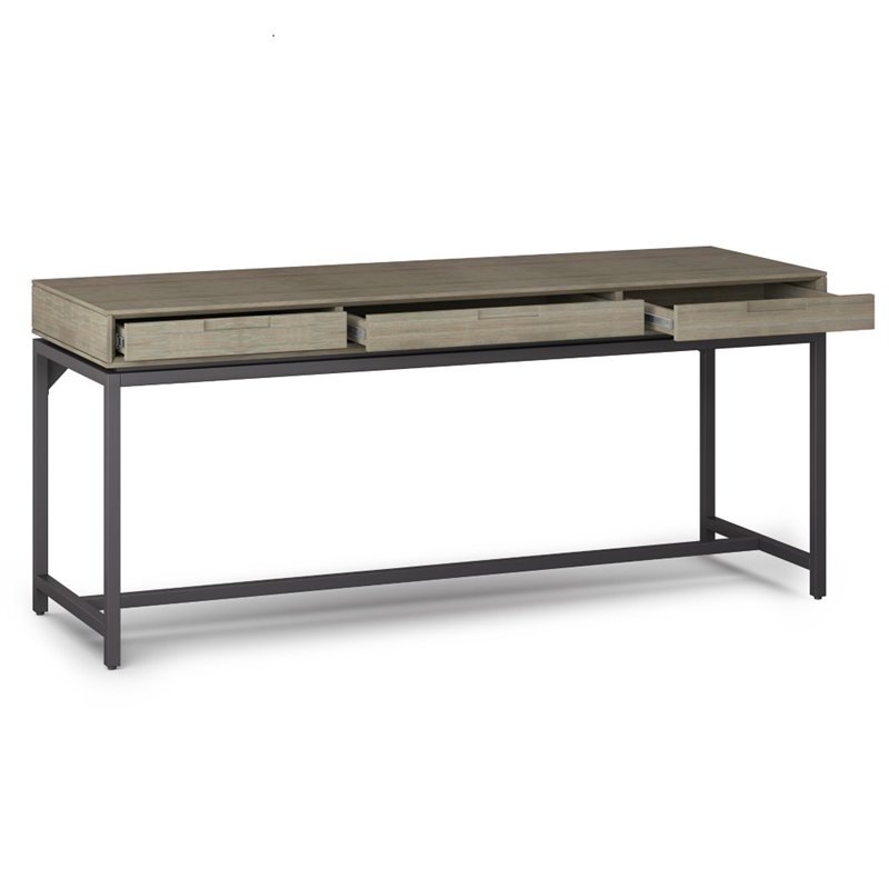 Pemberly Row Solid Hardwood Industrial 72 