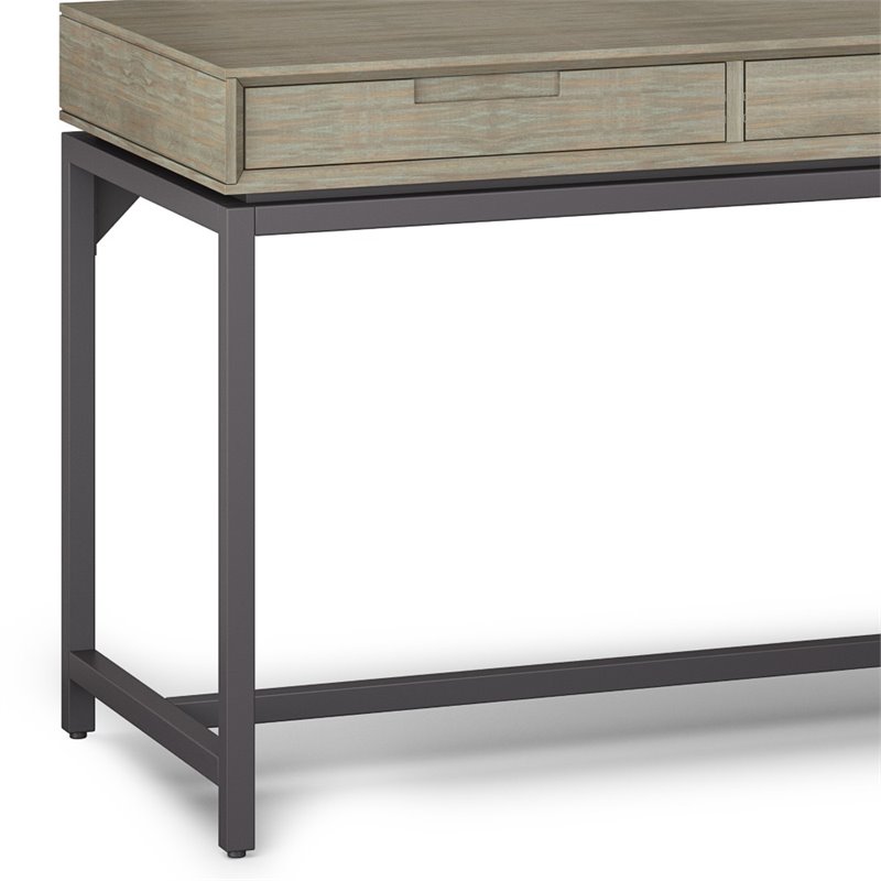 Pemberly Row Solid Hardwood Industrial 72 