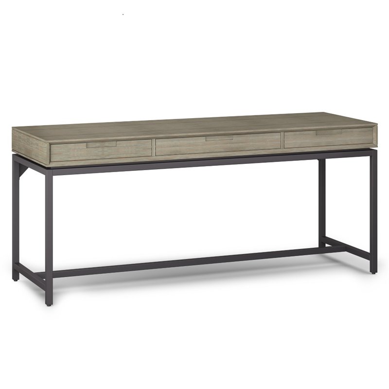 Pemberly Row Solid Hardwood Industrial 72 