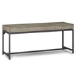 Pemberly Row Solid Hardwood Industrial 72 