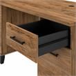 Pemberly Row 60W Office Desk with Drawers in Fresh Walnut - Engineered Wood