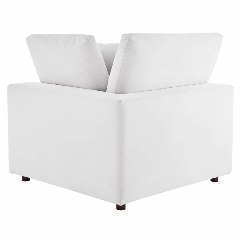 Pemberly Row 6-Piece Performance Velvet Sectional Sofa in White