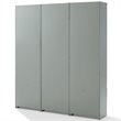Pemberly Row 3 Piece Modern Wooden Entryway Storage Set in Gray
