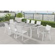 Pemberly Row Off White Outdoor Patio Dining Chair (Set of 2)