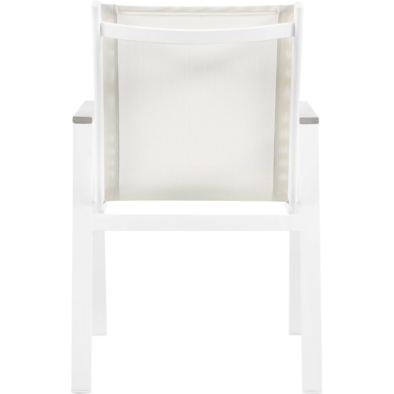 Pemberly Row Off White Outdoor Patio Dining Chair (Set of 2)