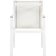 Pemberly Row Off White Outdoor Patio Dining Chair (Set of 2)