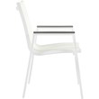Pemberly Row Off White Outdoor Patio Dining Chair (Set of 2)