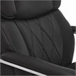 Pemberly Row Modern Leather Executive Office Chair Black Leather