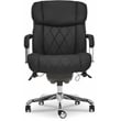 Pemberly Row Modern Leather Executive Office Chair Black Leather