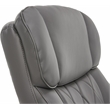 Pemberly Row Modern Leather Executive Office Chair Gray Leather
