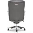 Pemberly Row Modern Leather Executive Office Chair Gray Leather