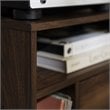 Pemberly Row Modern Storage Bedroom Nightstand Set in Dark Walnut