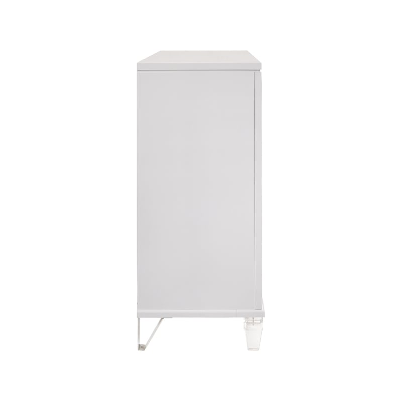 Pemberly Row Modern / Contemporary 6-Drawer Dresser in White