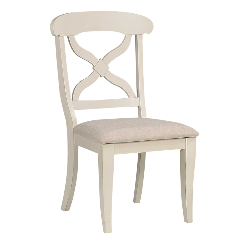 Pemberly Row 7Pc Round/Oval Extendable Dining Set Antique White/Chestnut Brown