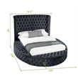 Pemberly Row Queen 4 Pc Bedroom Set Made With Wood In Black Color