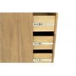 Pemberly Row Contemporary Veneer Wood and Metal Bedroom Dresser in Walnut