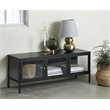 Pemberly Row Metal/Glass TV Lowboard/Stand for TVs up to 50