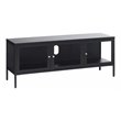 Pemberly Row Metal/Glass TV Lowboard/Stand for TVs up to 50