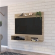 Pemberly Row Entertainment Center Light Pine (beige) Engineered Wood
