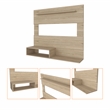 Pemberly Row Entertainment Center Light Pine (beige) Engineered Wood