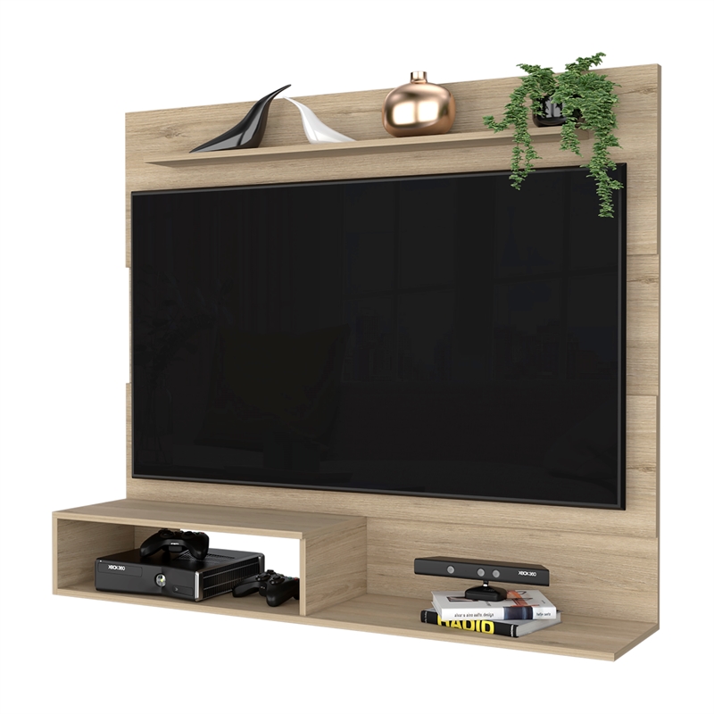 Pemberly Row Entertainment Center Light Pine (beige) Engineered Wood