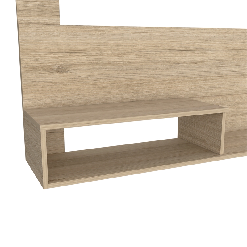 Pemberly Row Entertainment Center Light Pine (beige) Engineered Wood