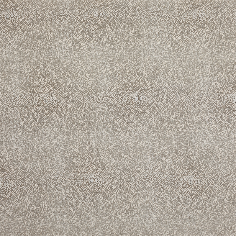 Pemberly Row Modern Faux Shagreen Coffee Table Cream White/Gold