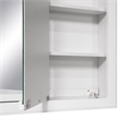 Pemberly Row 36-Inch Assembled Wood Framed Medicine Cabinet Mirror - White Gloss