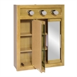 Pemberly Row Modern 24-Inch Wood Medicine Cabinet in Nutmeg Oak