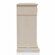 Pemberly Row 6pc White Wood Bedroom Set-King+2 Nightstands+Chest+Dresser+Mirror