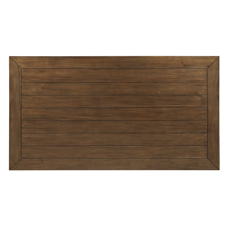 Pemberly Row 5-Piece Contemporary Wood and MDF Board Dining Set in Cherry