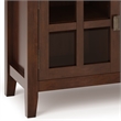 Pemberly Row SOLID WOOD 48 inch Wide Contemporary TV Media Stand in Russet Brown