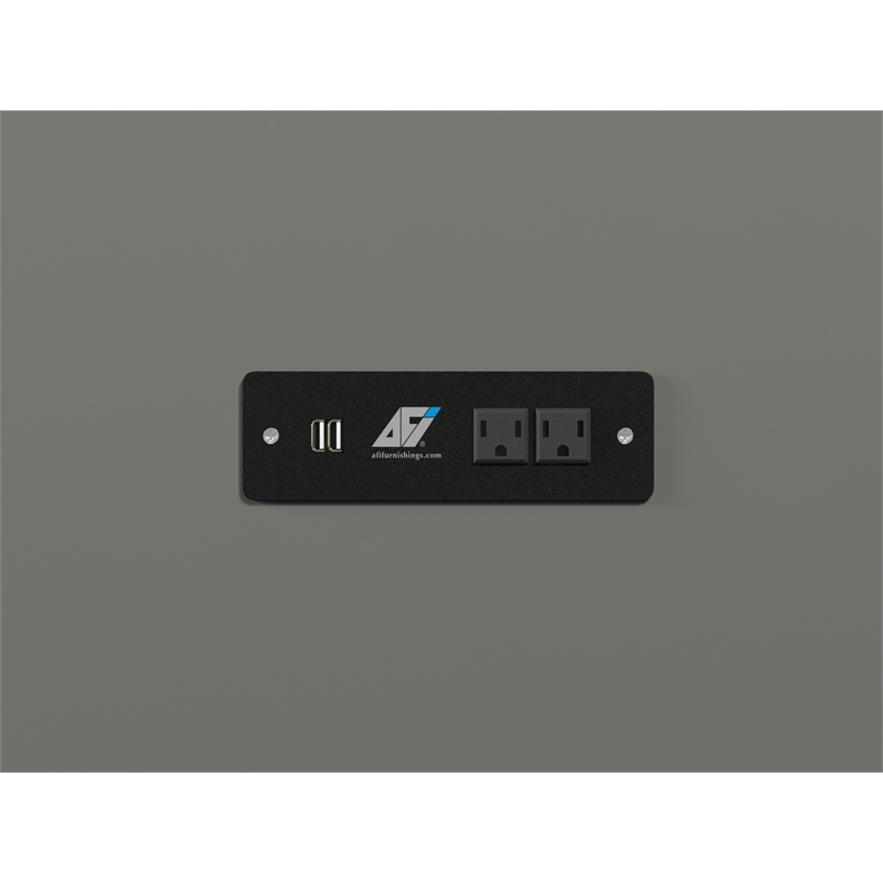 Pemberly Row Murphy Modern Solid Wood Full Bed Chest with Mattress in Gray