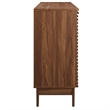 Pemberly Row Particleboard and Laminate Bar Cabinet in Walnut