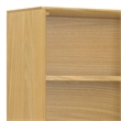 Pemberly Row Metal 66 inch x 30 inchRectangle Industrial Bookcase in OAK WOOD