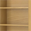 Pemberly Row Metal 66 inch x 30 inchRectangle Industrial Bookcase in OAK WOOD