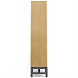 Pemberly Row Metal 66 inch x 30 inchRectangle Industrial Bookcase in OAK WOOD
