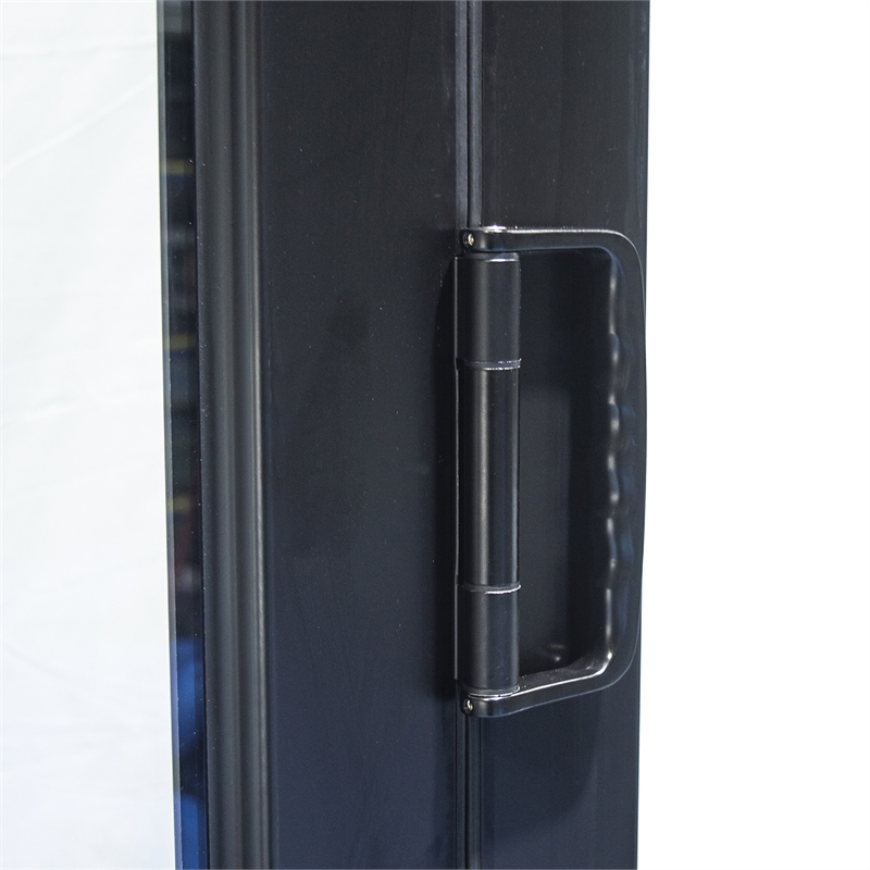 Pemberly Row 5 Panels Alumium Folding Door - Black Folded Out From Right To Left