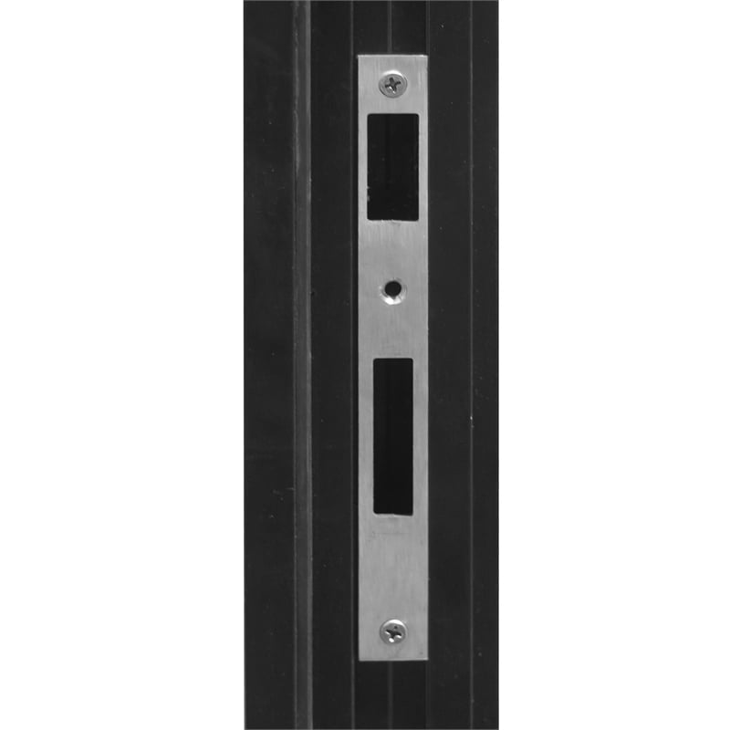 Pemberly Row 3 Panels Folding Doors - Black Folded Out From Left To Right