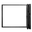 Pemberly Row 3 Panels Folding Doors - Black Folded Out From Left To Right
