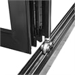 Pemberly Row 4 Panels Folding Door - Black Folded Out From Left To Right