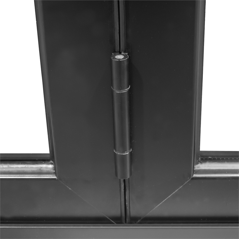 Pemberly Row 4 Panels Folding Door - Black Folded Out From Left To Right