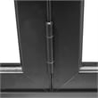 Pemberly Row 4 Panels Folding Door - Black Folded Out From Left To Right