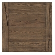 Pemberly Row Antique Brown Cracked Oak Wood End Table - Rustic Charm